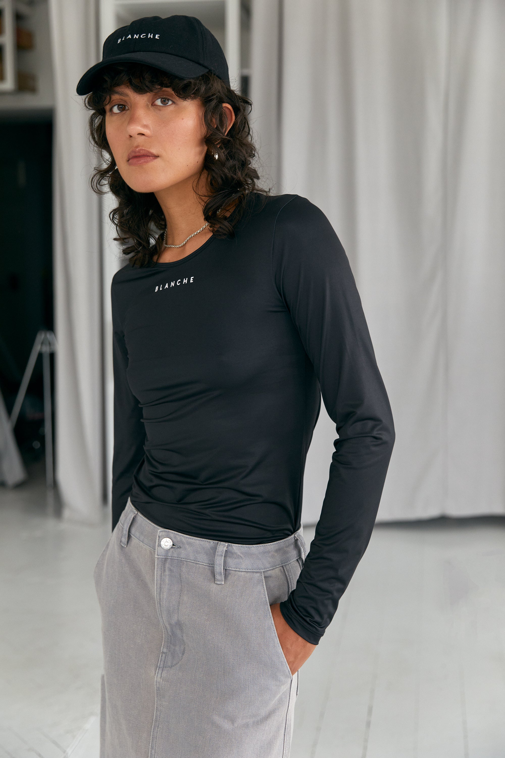 BLANCHE Copenhagen Comfy-BL ls T-shirts and Tops 99 Black