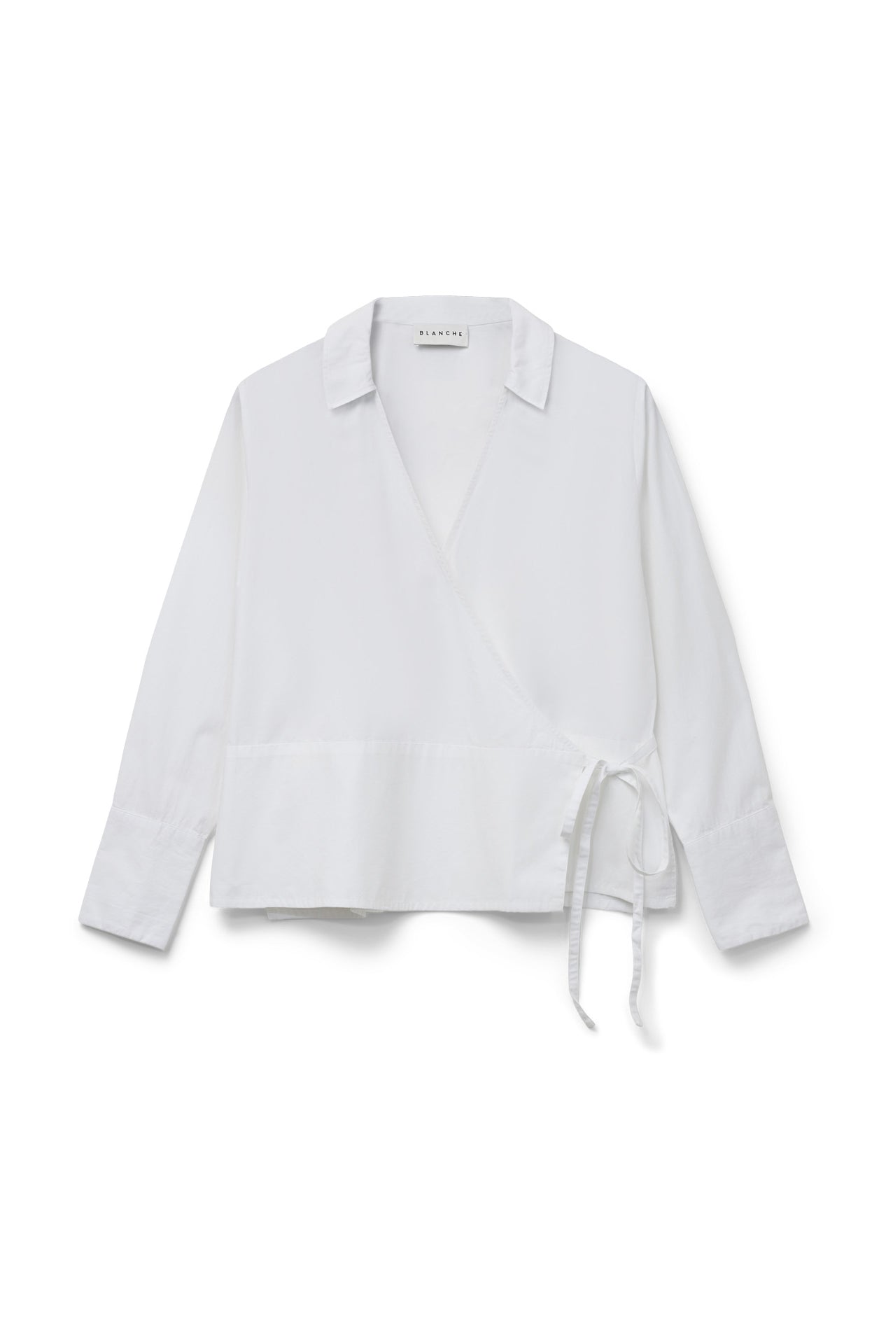 BLANCHE Copenhagen Pina-BL Wrap Blouse Shirts and Blouses 10 White
