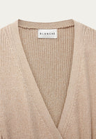 BLANCHE Copenhagen Seawool Wrap Jumper Knitwear 21099 Savannah Tan